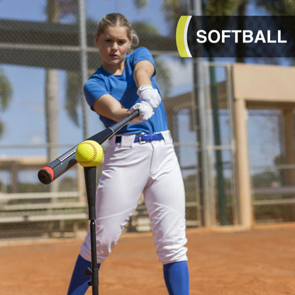 Adjustable Batting Tee for Baseball, Softball & T-Ball Training