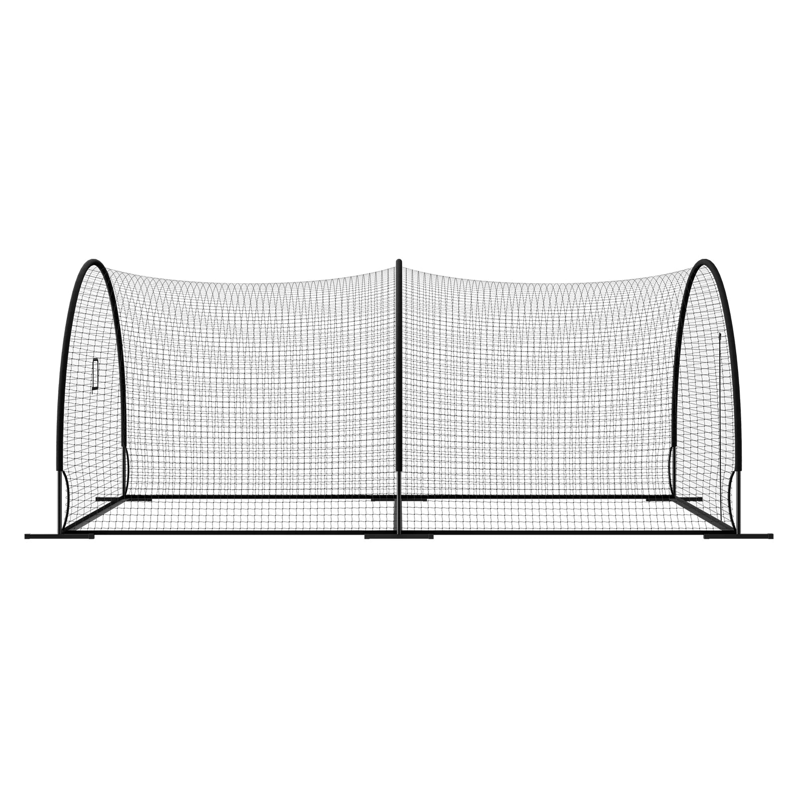 Baseball Batting Cage, 19.9 X 12.0 X 8.2 FT Freestanding Portable Batting Cage, Hitting Cages with 30-Ply Knotted HDPE & Pitching Machine Opening, Battings Cages Netting for Indoor Outdoor
