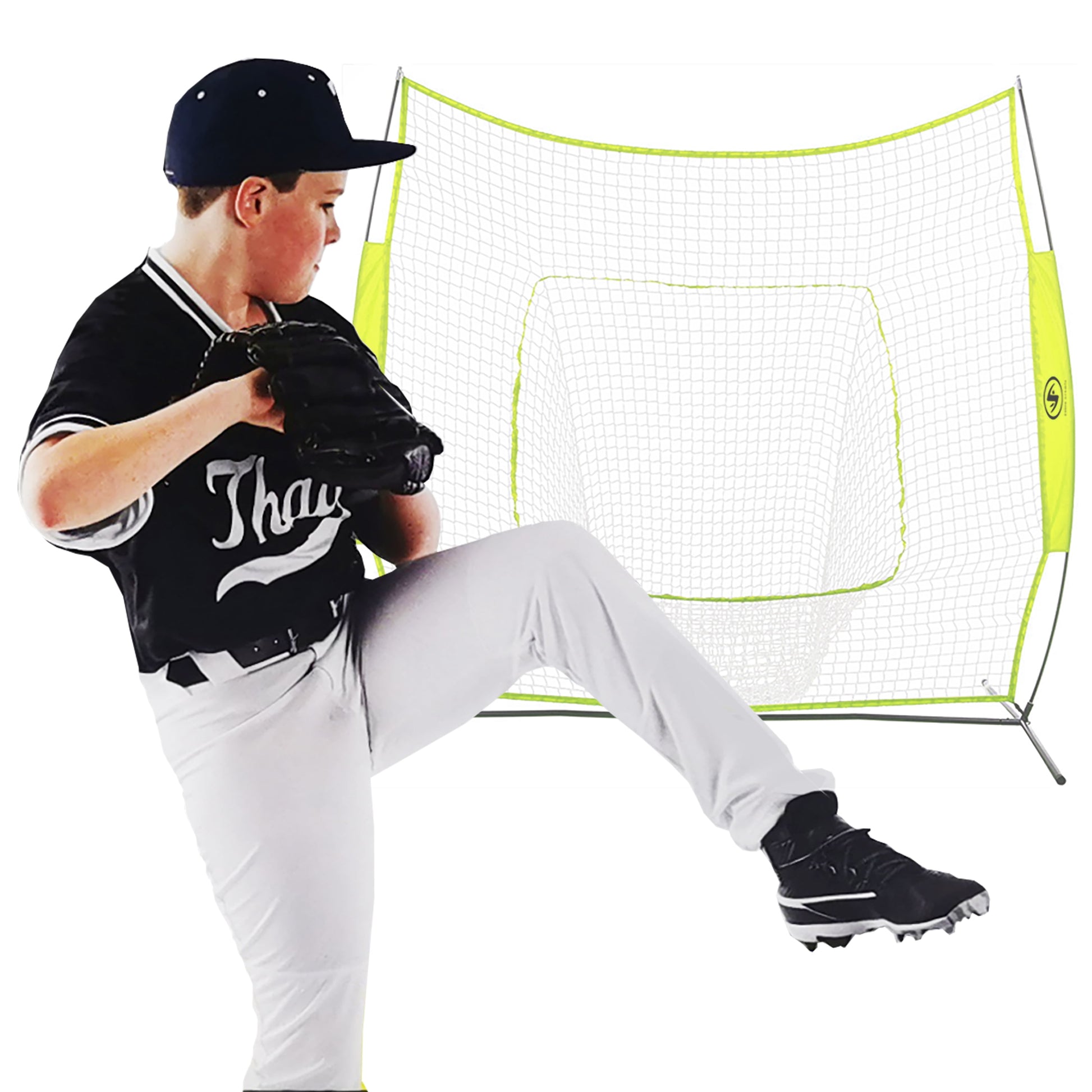 7Ft X 7Ft Hit Pitch Training Net for Baseball Softball Protective Screens, New, 11.02Lb