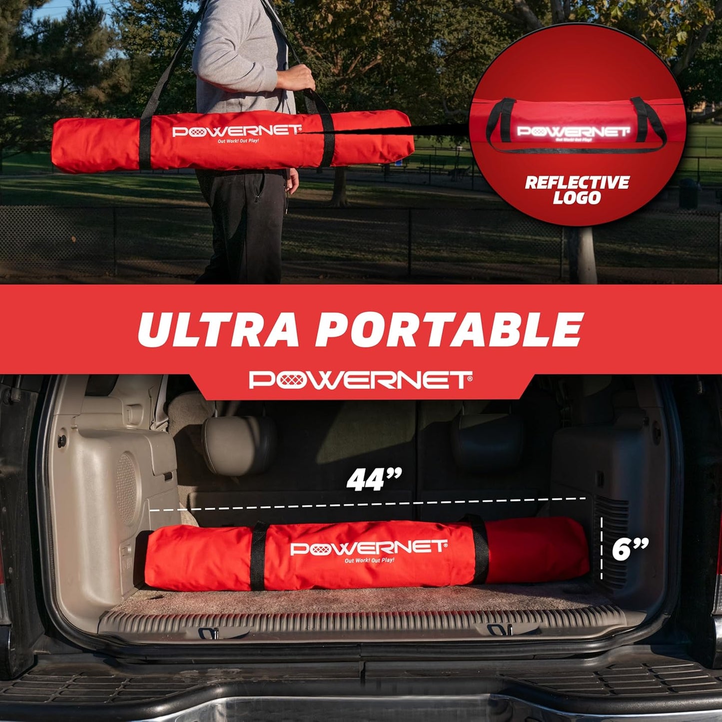 Baseball Net, 8X8 FT Portable Baseball Training Equipment, Softball Baseball Batting Net, Throwing & Pitching Net with Carrying Bag