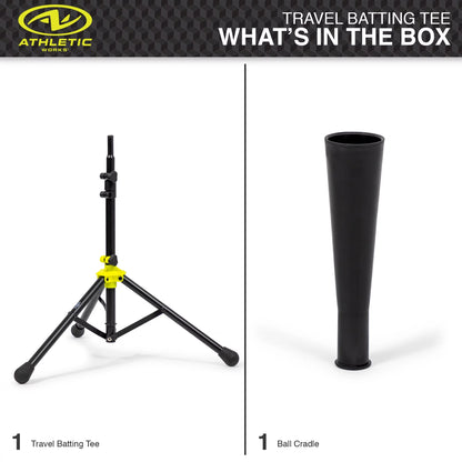 Adjustable Batting Tee for Baseball, Softball & T-Ball Training
