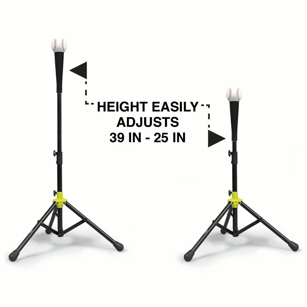 Adjustable Batting Tee for Baseball, Softball & T-Ball Training