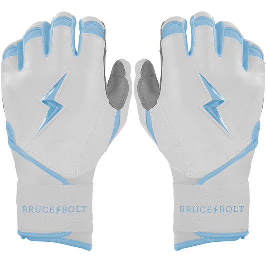 Chrome Series Long Cuff Batting Gloves - Baby Blue