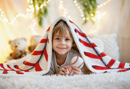 Baseball Blanket Baseball Gifts for Boys Girls 8-12 Team Coach Gifts Fleece Throw Blanket Birthday (40"X50", Baseball)