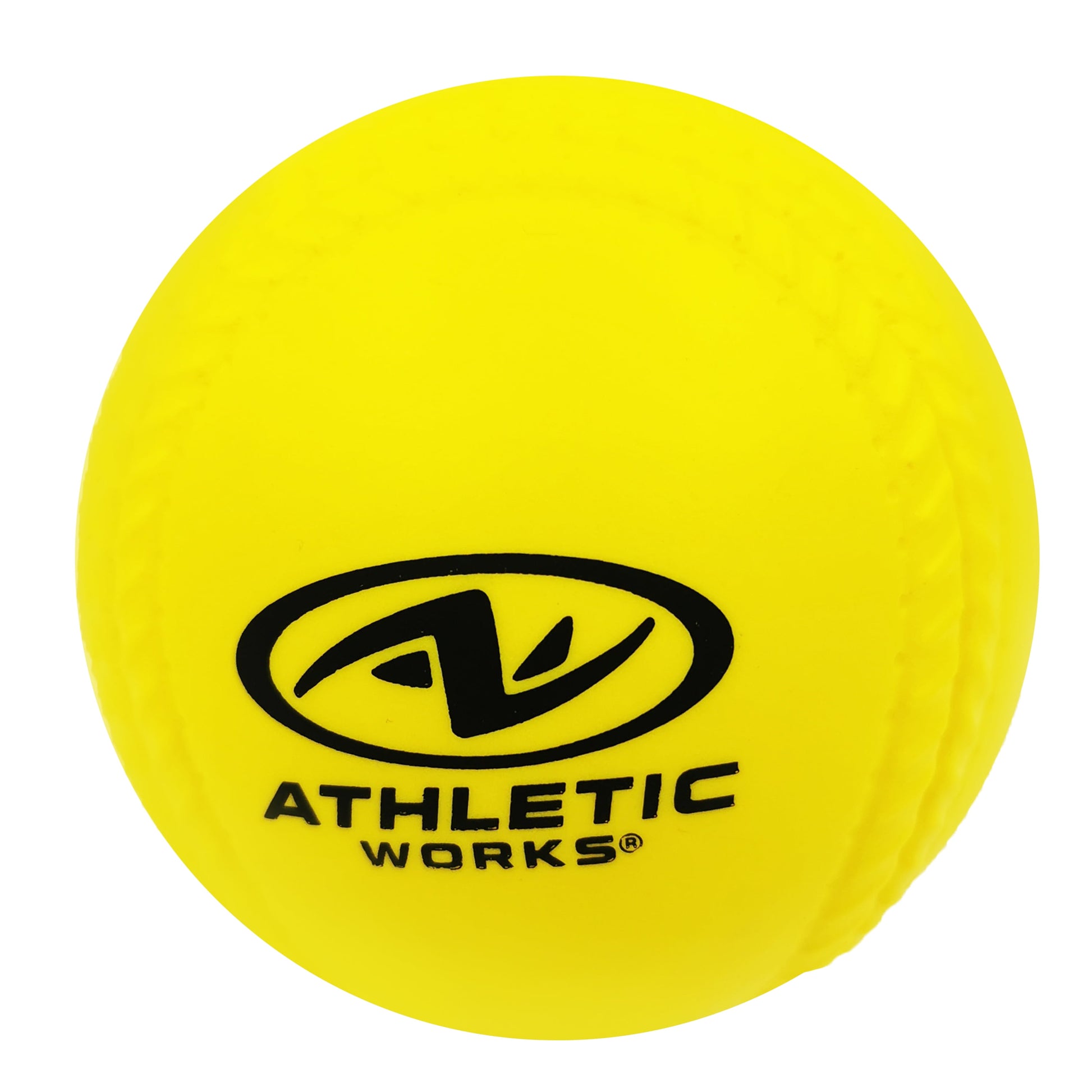 9 In. Practice Foam Baseballs with Carrying Bag, Yellow, 6 Pack, 1.5 Oz