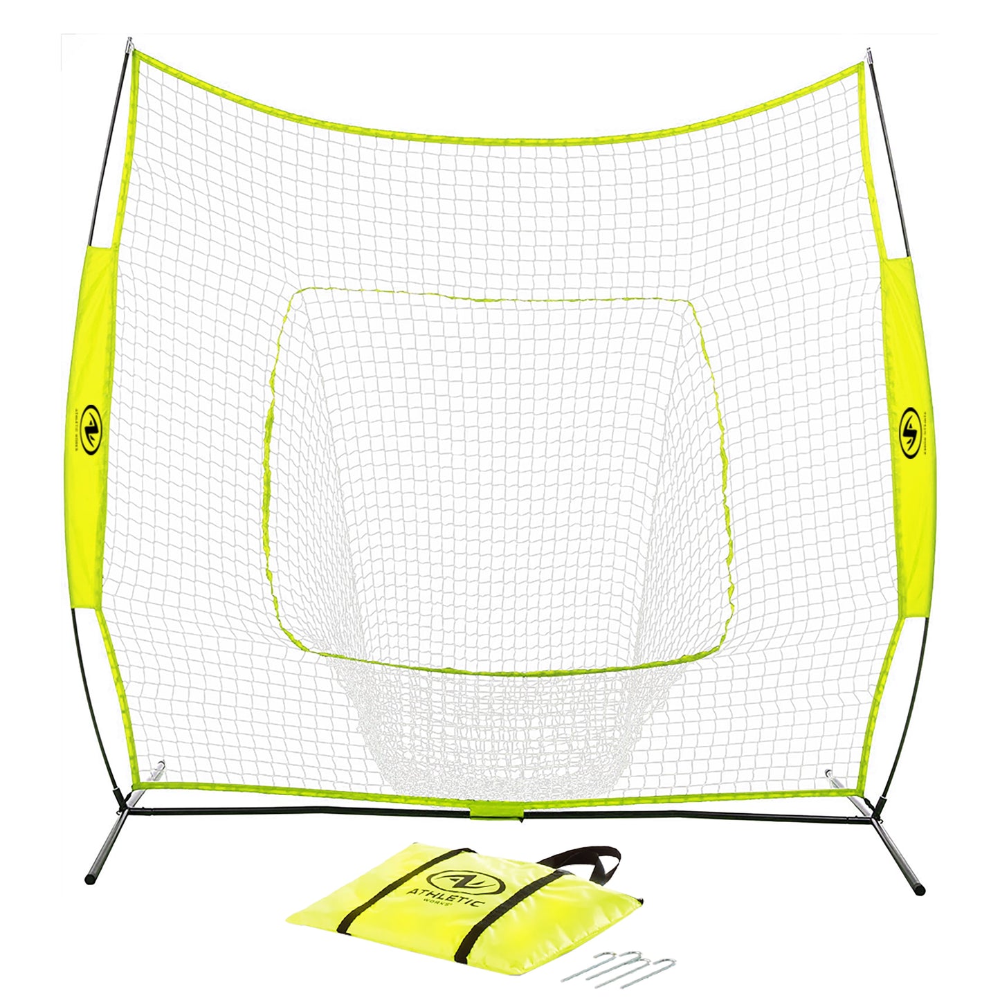 7Ft X 7Ft Hit Pitch Training Net for Baseball Softball Protective Screens, New, 11.02Lb
