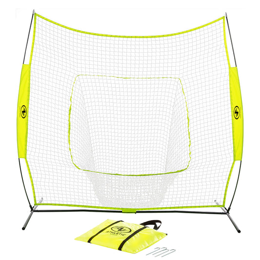 7Ft X 7Ft Hit Pitch Training Net for Baseball Softball Protective Screens, New, 11.02Lb