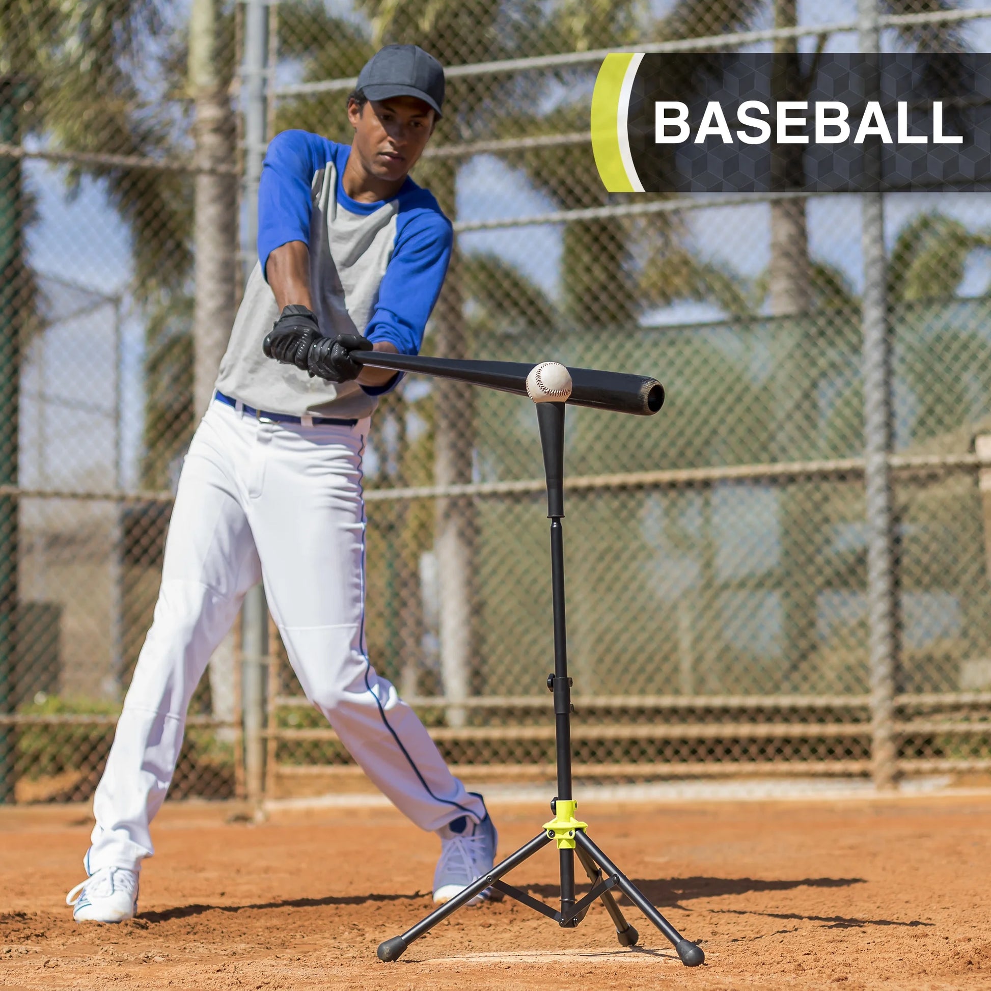 Adjustable Batting Tee for Baseball, Softball & T-Ball Training
